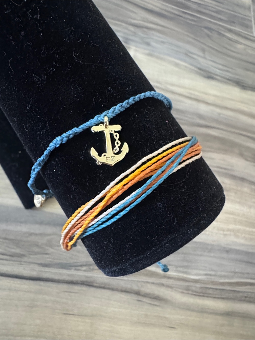 Pura Vida Gold Anchor Bracelet Set